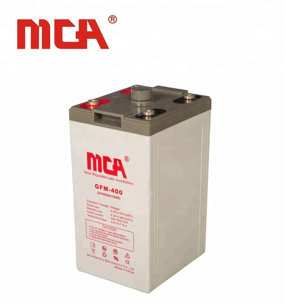 MCA Solar Energy System Battery 2V 800Ah Pure Lead AGM Battery