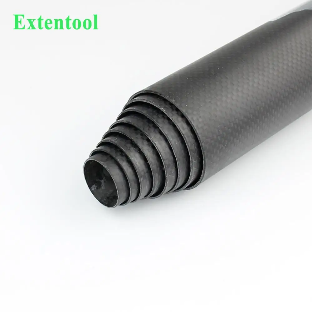 Extentool carbon fiber 15m telescopic pole with 3K tube for window cleaning