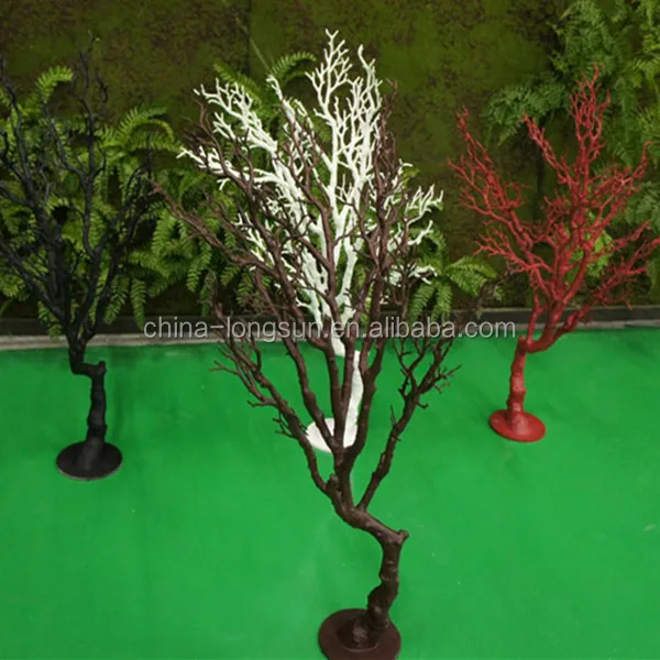 white dry wood branch coral/cheap artificial coral trees/natural white dry coral three branches