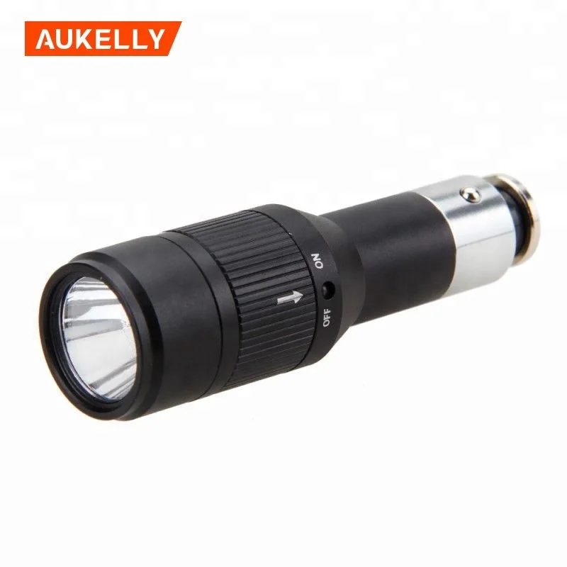 Mini Car Vehicle Charging Rechargeable Q5 LED Flashlight Pocket Torch Light