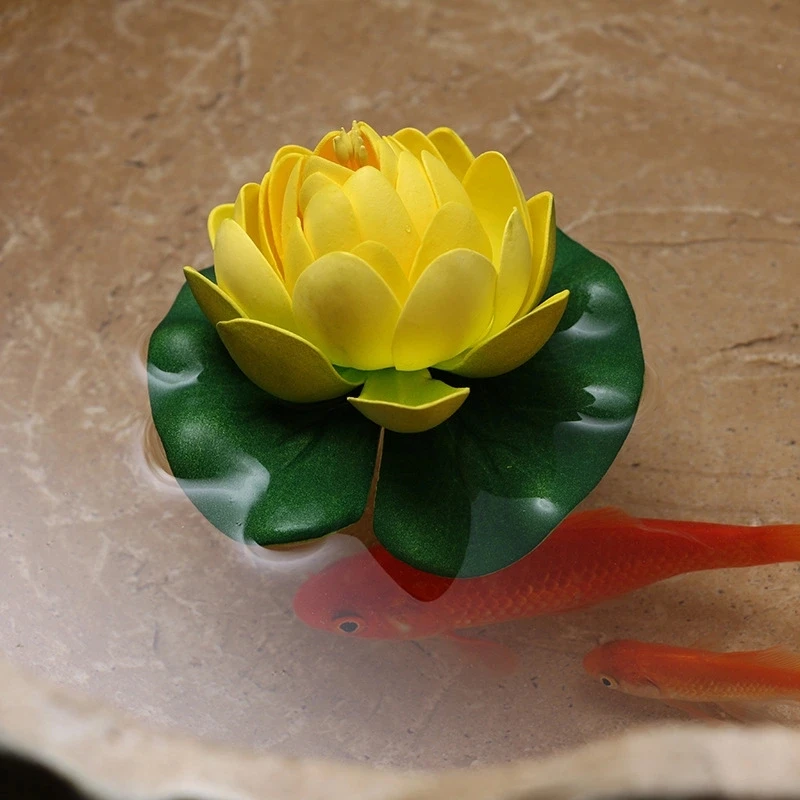 Floating Flower-Herxuhouse Floating Pond Decor Water Flower Foam Artificial Lotus for Home & Party Decoration & Holiday Celebret