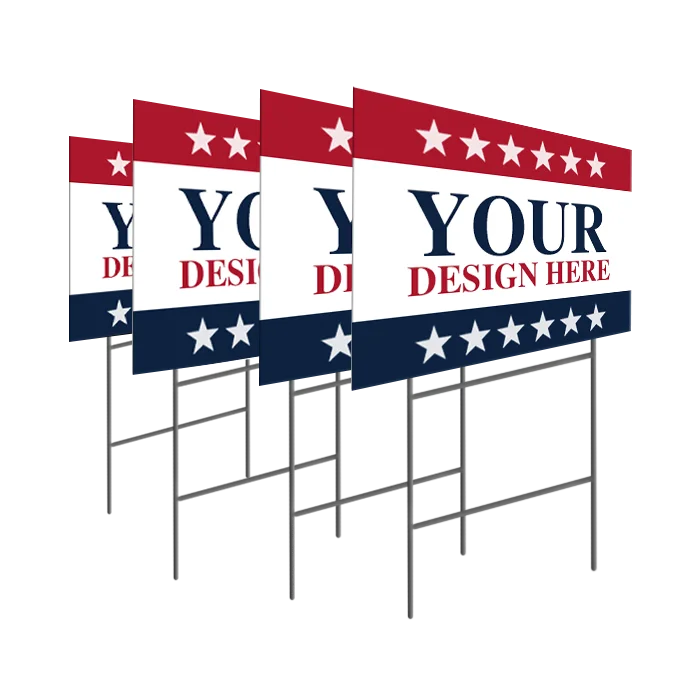 Manufacturer customized high quality plastic corflute  sheet pp blank yard signs