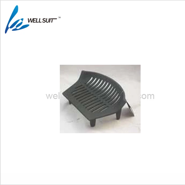 
Cast iron fireplace firegrate with black powder coating and four feets 