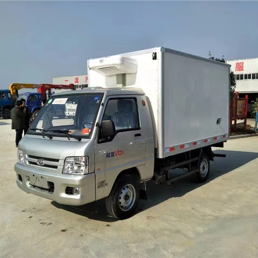 Dongfeng 4*2 refrigerator boxes van truck used freezer truck for sale