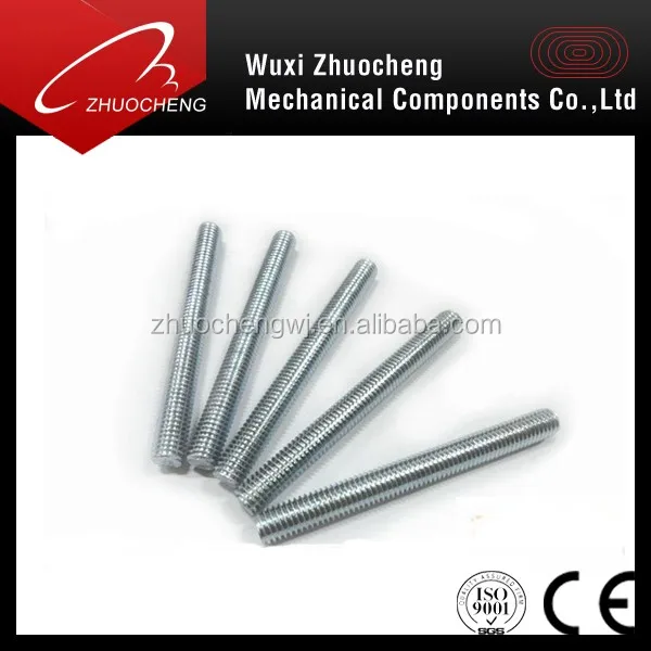 Zinc Plated Carbon Steel DIN975 Threaded Bar Threaded Rod