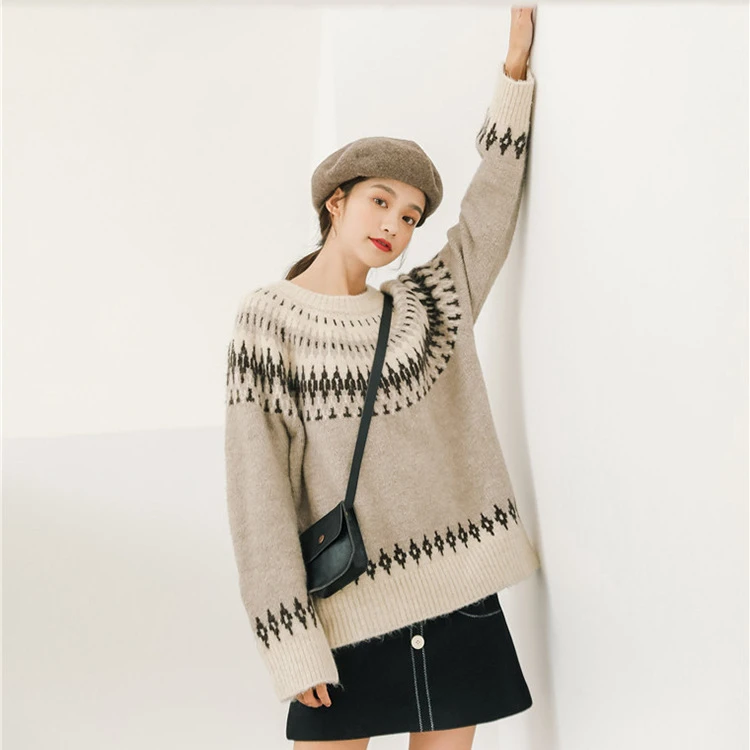 Winter New Arrival Women Hood Peruvian Alpaca Sweater