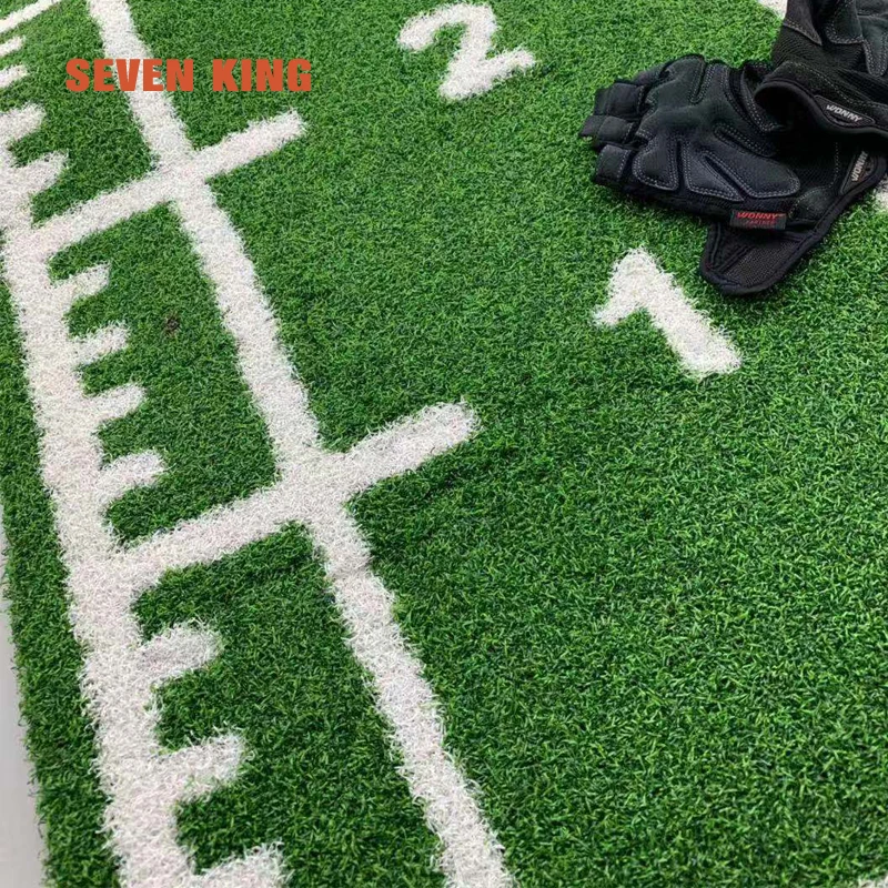 13-30mm Customized white and green colorful artificial grass turf carpet for fitness gym indoor sled running track