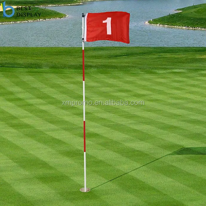 Promotional high quality custom golf course pin flags