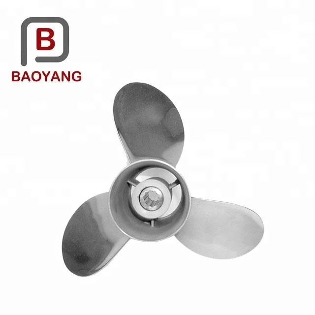 Bronze Outboard Ship 3 Blade Stainless Steel Boat Marine Propeller