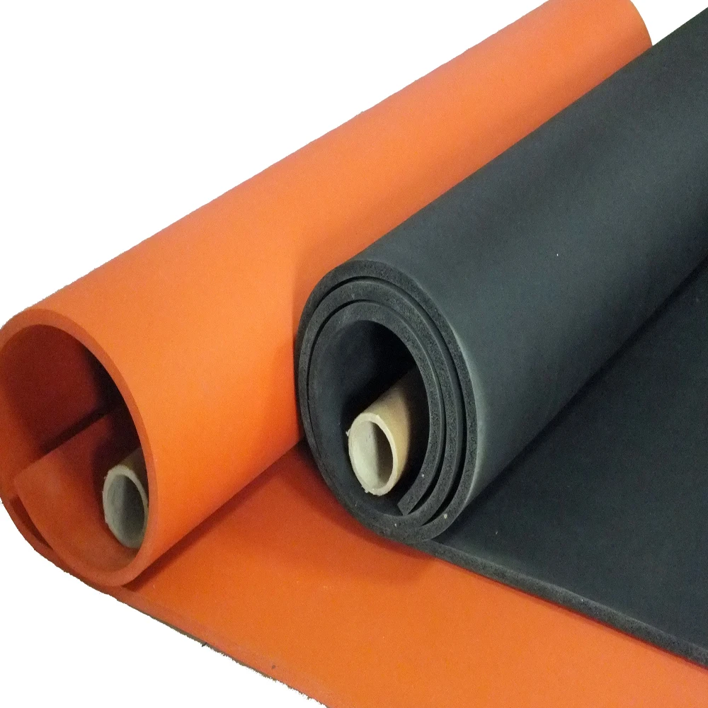Excellent Oil Ozone Cloth surface Foam Sponge EPDM rubber roofing waterproof membrane with RED GREEN BLACK color