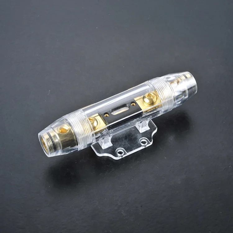Huxi-cable factory Gold paint Zinc Alloy 0 gauge fuse holder