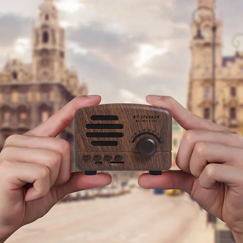 
outdoor rechargeable bt portable speaker Wireless mini stereo speaker with fm radio 