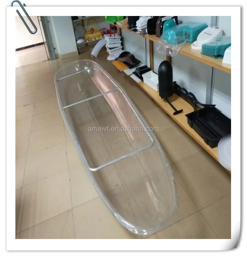 
OEM vacuum forming PC plastic transparent leisure boat, fishing boat for sale 
