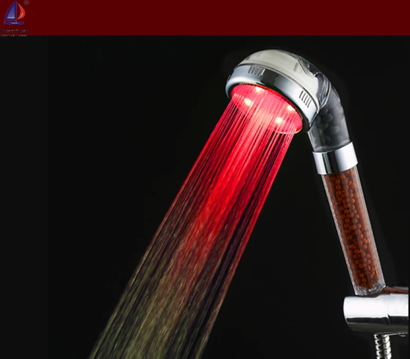 C-138-1 LED high demand sell fast temperature controlled shower head hand shower