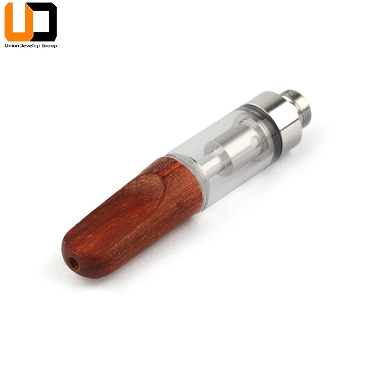 
lead free ceramic coil 510 popular round wood tip 1ml cbd oil vape cartridge 