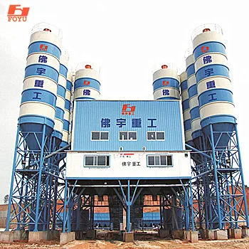 Low cost, stable quality, fully automatic operating system HZS150 large concrete mixing plant station manufacturer