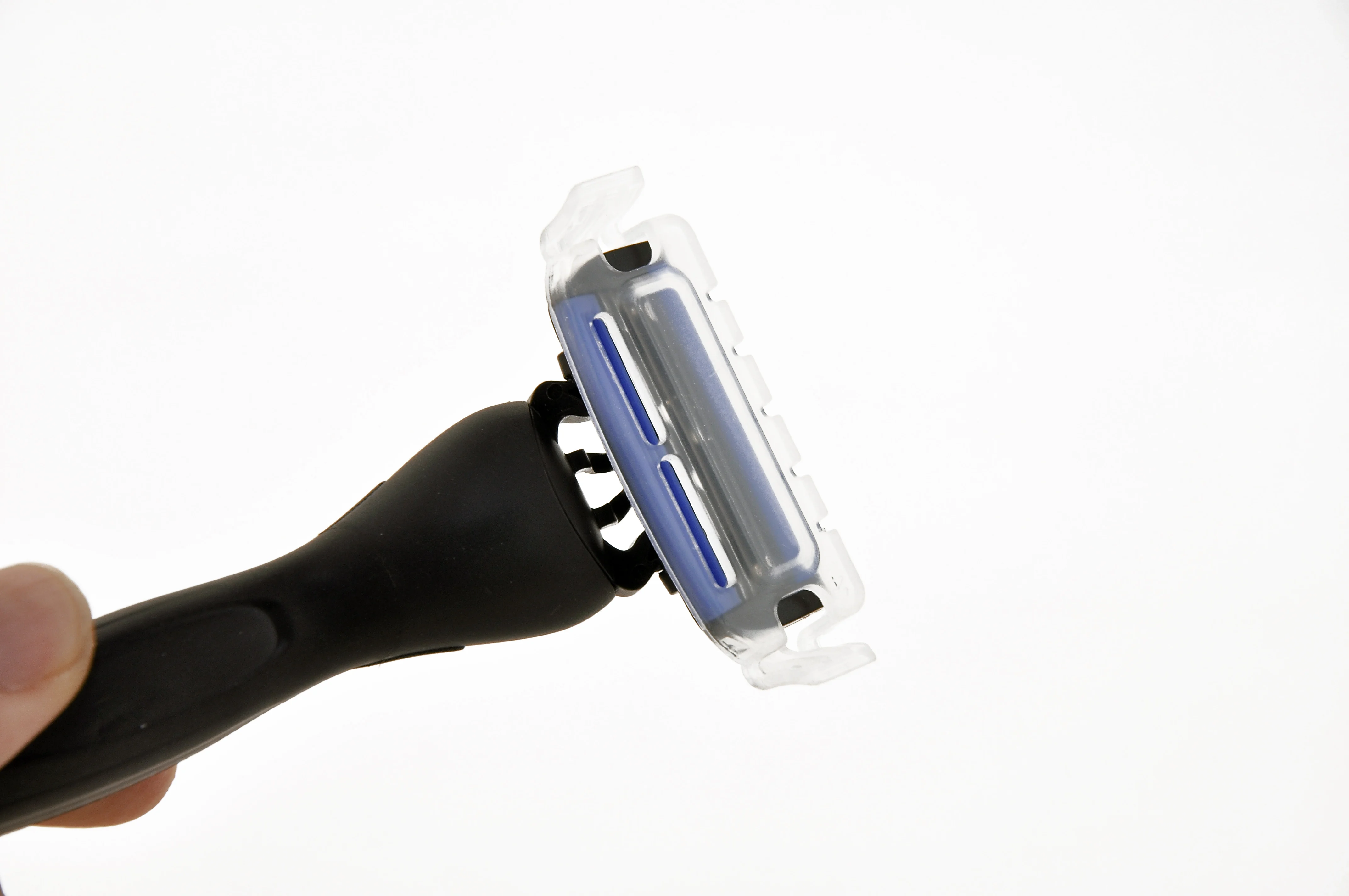 OUMO-Безопасная бритва со съемным пятислойным лезвием, металлическая ручка, Мужская бритва