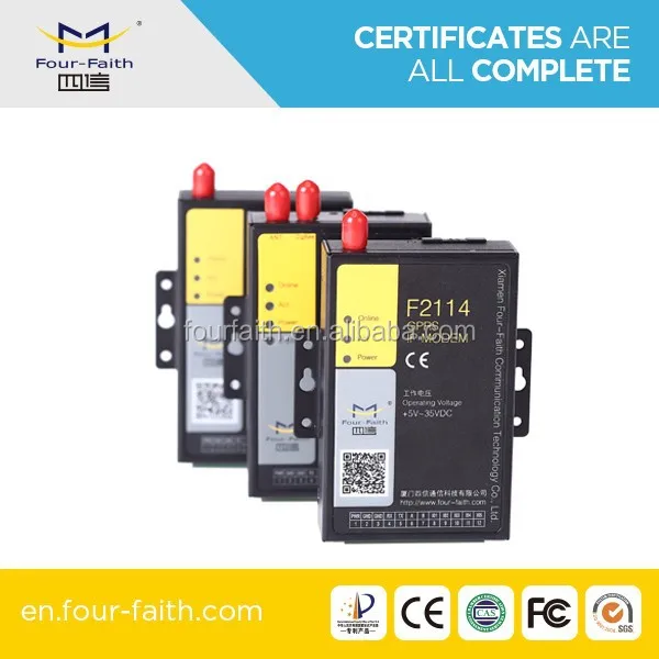 F2114 GSM GPRS modem with digital input/output GSM GPRS modem with 5 input/output interface