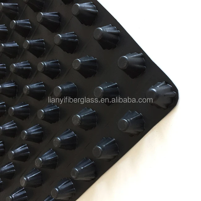 Hdpe Plastic Dimpled Drain Board Dimple Drainage Sheet