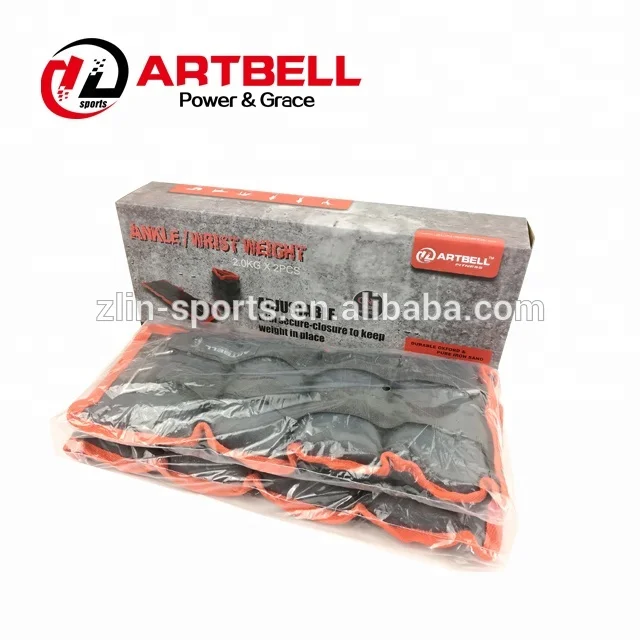 Custom Logo Neoprene or Oxford adjustable ankle wrist weights waterproof ankle weights