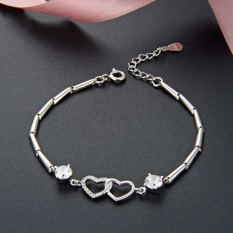 New Design 925 Sterling Silver CZ Diamond Moissanite Bracelet Bracelet for Women YJ001346