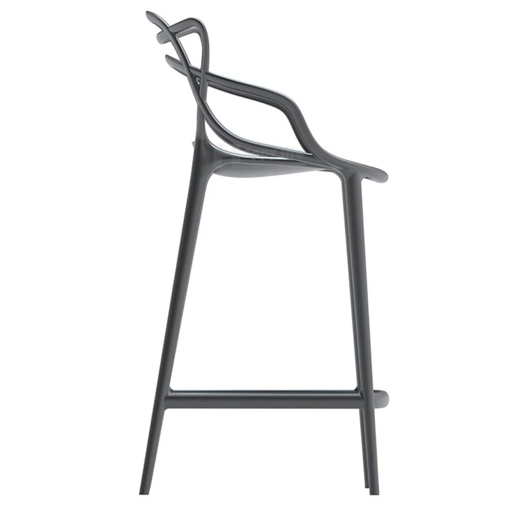 New design master commercial bar furniture black high plastic stool chair