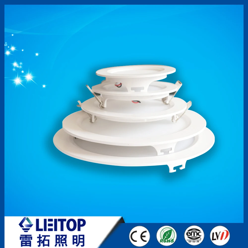 IP44 round led panel light 3w 6w 8w dimmable led light panel SMD slim led panel aluminum