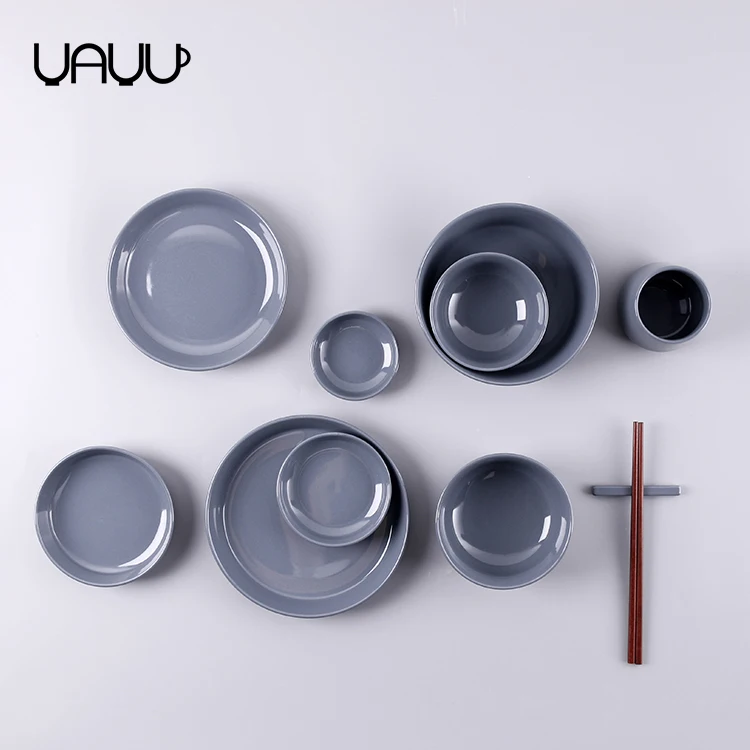 Asian feature smooth glazed food safe contact top choice korean brands ceramic dinner set / home goods porcelain dinnerware set