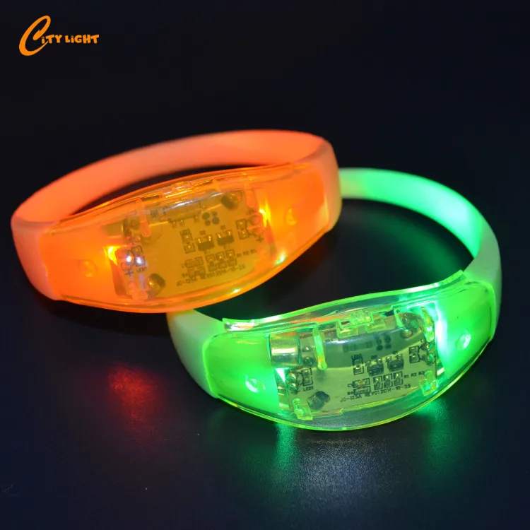 wedding party favors silicone light led bracelet sound activated