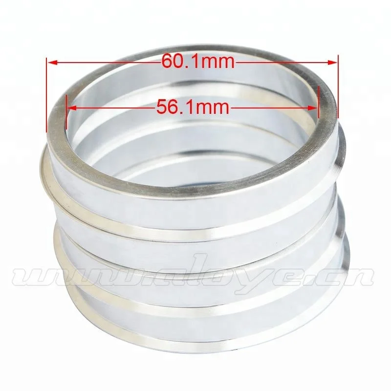 ID 56.1 OD 57.1/60.1/63.4/64.1/65.1/66.1/66.6/67.1/72.6/73.1/74.1 High Quality Aluminum Car Wheel Spacer Hub Centric Rings