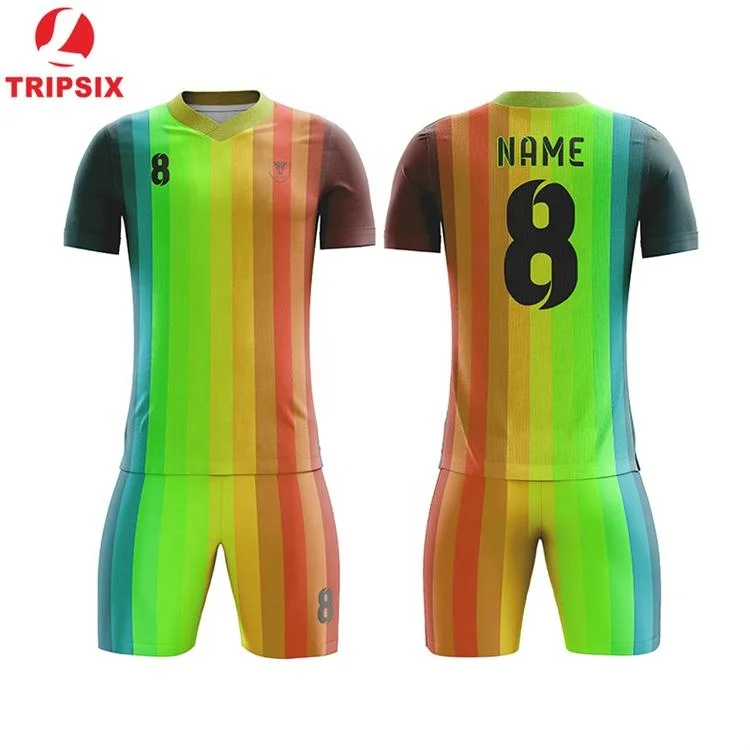 Hot Sale Yellow Soccer Jersey, Custom Plain Soccer Uniform, Sublimation Green Soccer Uniforms