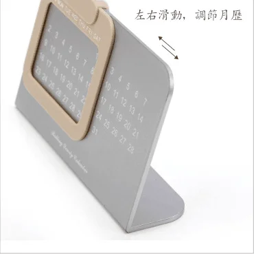 
new products on china market rectangle paper-extracting rolling yearly cardboard calendar stand/classic desktop calendar stand 