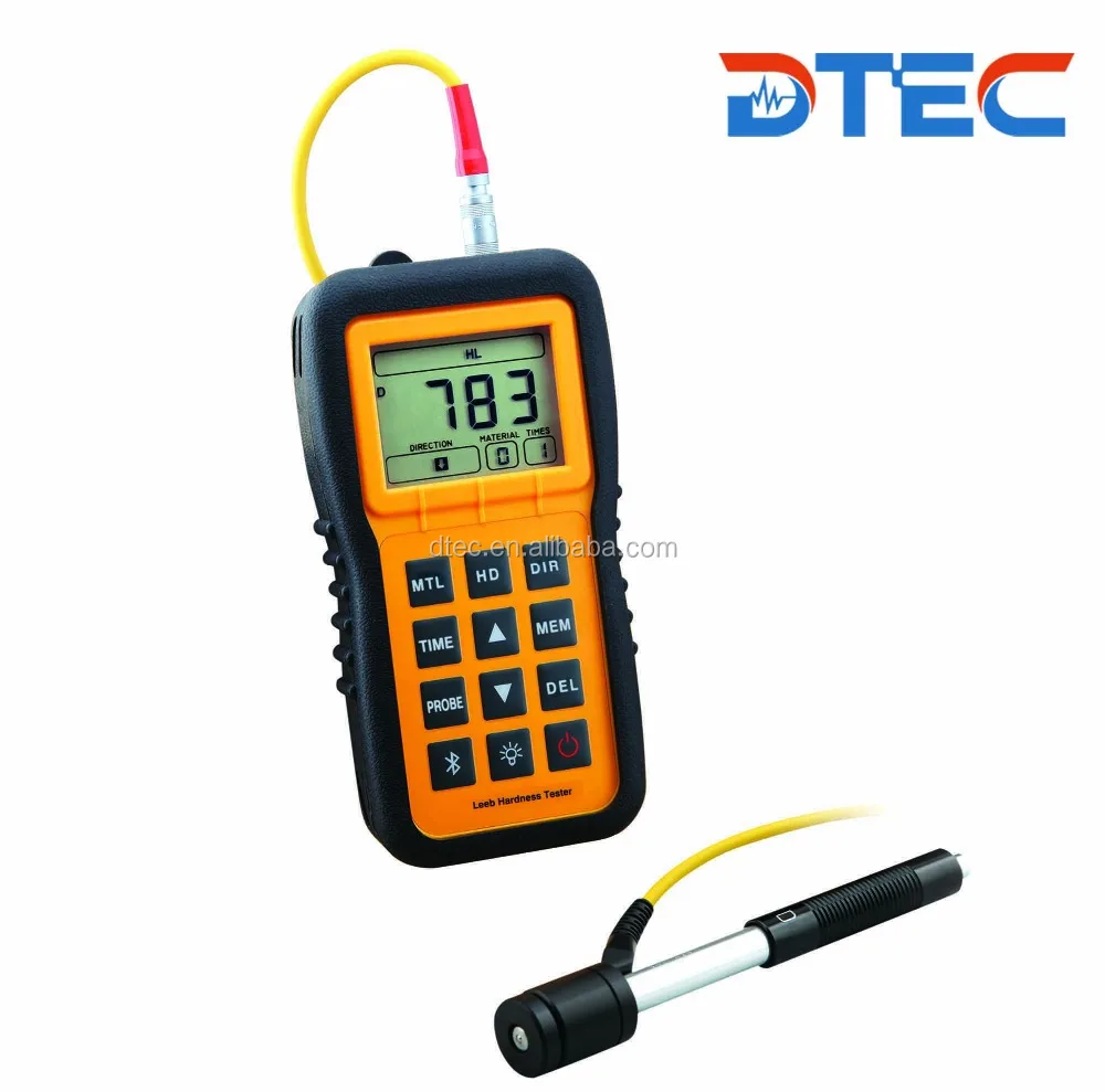 DTEC DH200 Portable Leeb Hardness Tester,HL scale, CE ISO Authorized Best-selling Model,D type Impact device AA battery