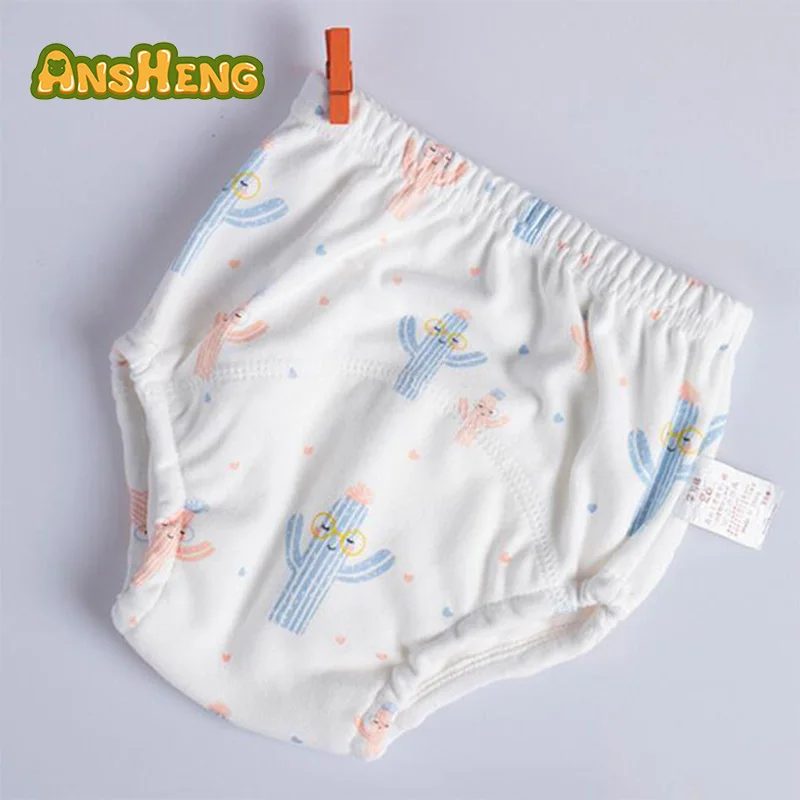 
Amazon hotsale 100% cotton reusable training pants baby 