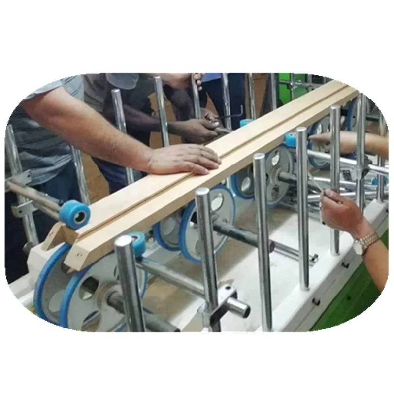 
Customized PUR hot melt glue profile wrapping machine with fast changing rollers 05 