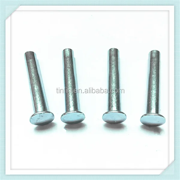 Round Head Steel Semi Hollow Tubular Rivets
