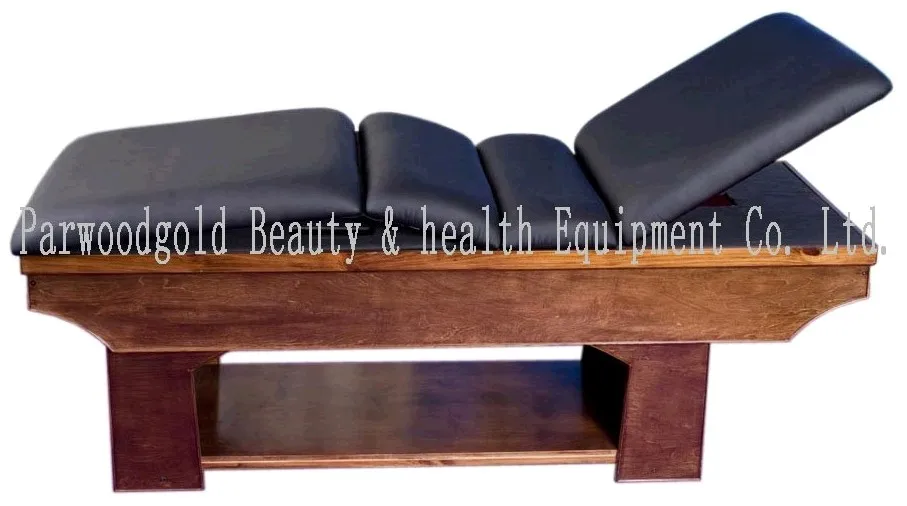 высокое- конец удобные деревянные электрическая массажная кровать& сауна деревянная массажная кровать 889d