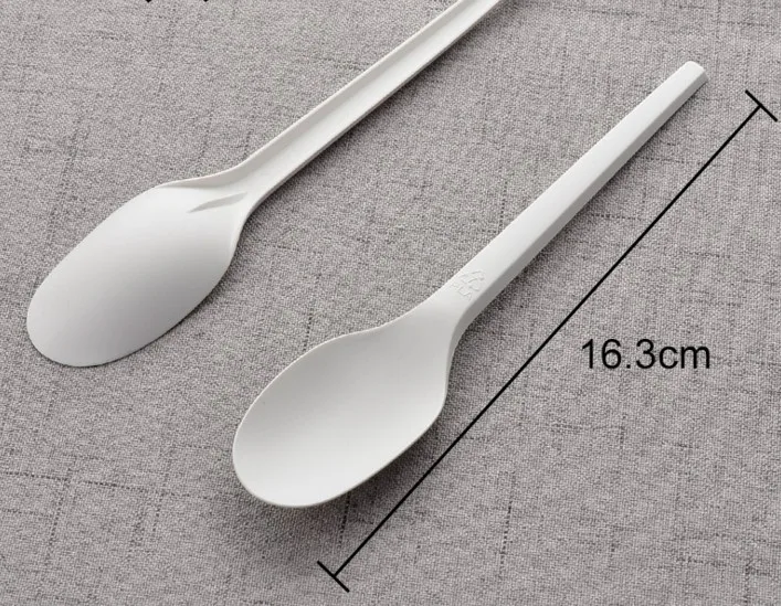 Buffet utensils catering cutlery 100% biodegradable spoon fork knife set pla pouch