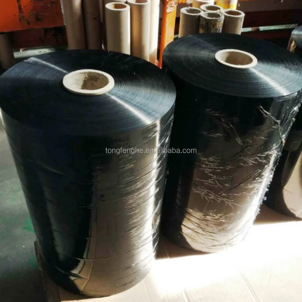 Hot pink plastic wrap stretch pallet package