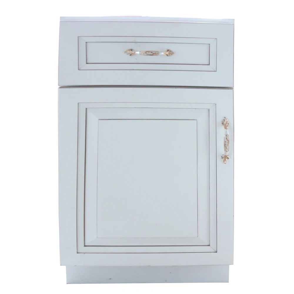 
2018 Customizable white glossy Solid Wood Cheap Kitchen Cabinet 