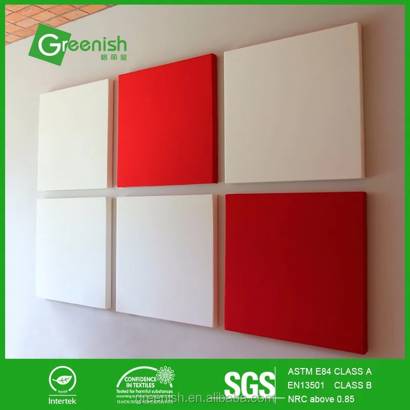 Decorative polyester felt fabric felt covered panels