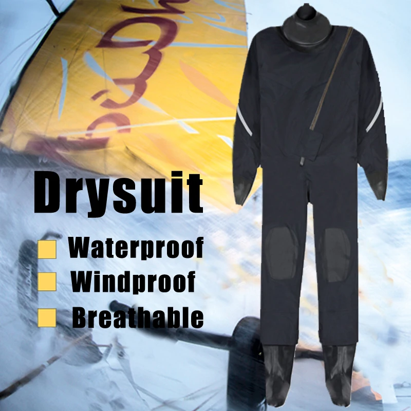 Индивидуальное мужское Оборудование Для Каяка, снаряжение для дайвинга, полный Герметичный костюм, 100% водонепроницаемые швы с термоизоляцией