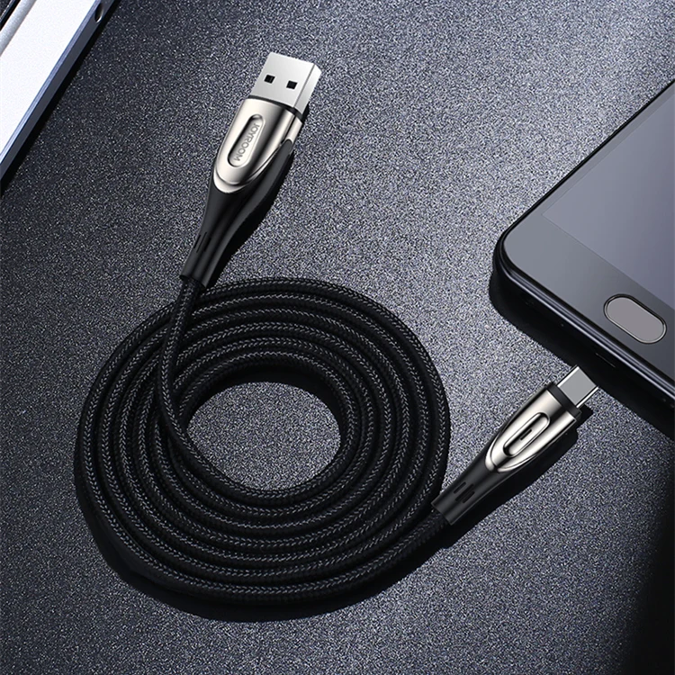 Joyroom TYPE-C data cable Braided Nylon Aluminum Fast Speed 1.2 Meter Usb Type C Cable