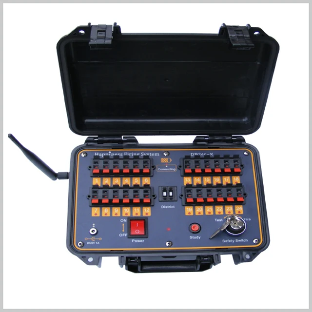 wire control wireless remote fireworks firing system 72 cues pyrotechnic firing system with CE certification