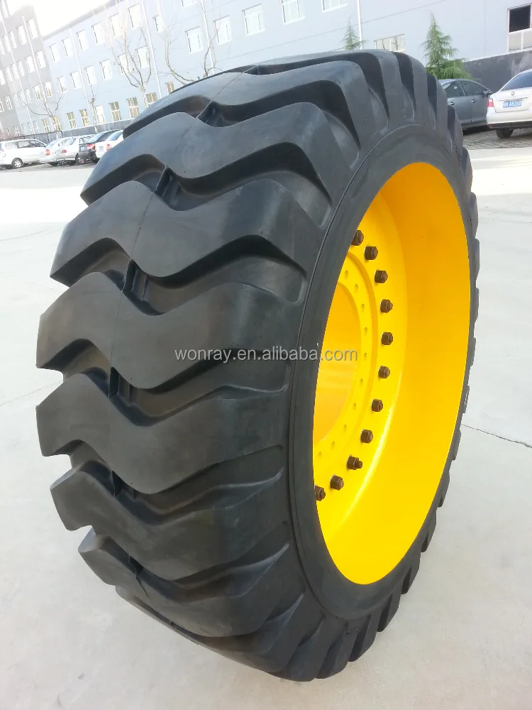 good price low profile solid wheel loader tires snow 23.5-25 23.5r25 for mini loader