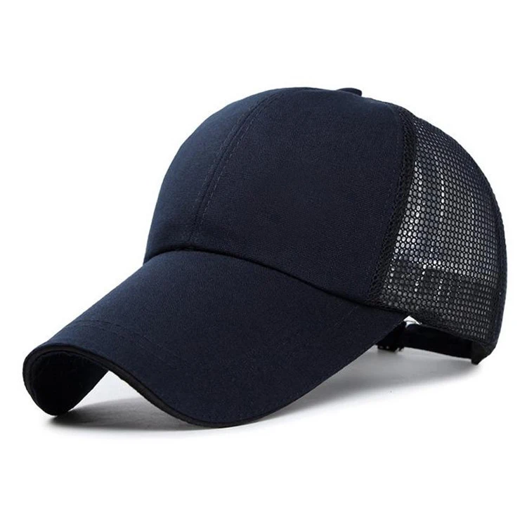 wholesale white blank yupong hemp materials mesh trucker hats