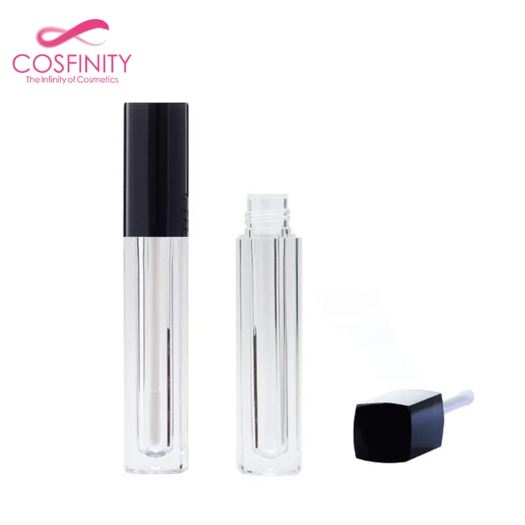 Popular design Fashion design liquid lipstick container eco-friendly empty lipgloss tube packaging lip gloss tube with brush