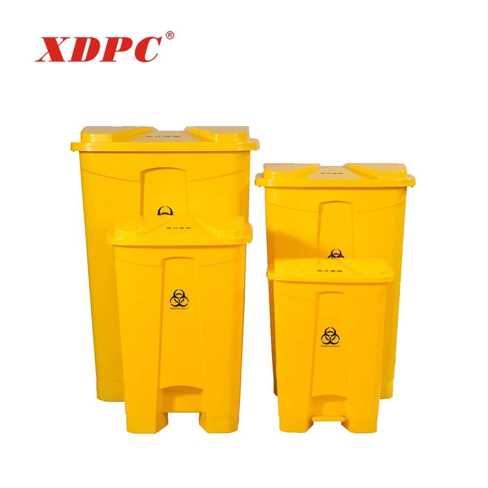 Foot pedal open medical garbage waste container bin for hospital