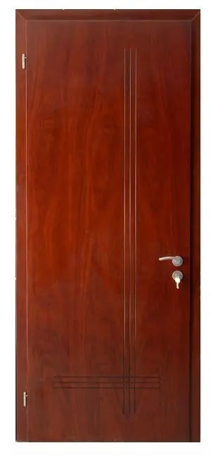 flat modern simple interior wood door for hotel DR-044