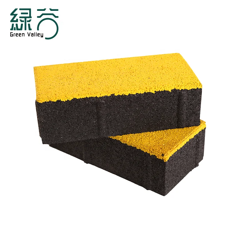 Уличные Тротуарные резиновые плитки, переработанные резиновые Кирпичи, гаражные напольные плитки, оптовая продажа